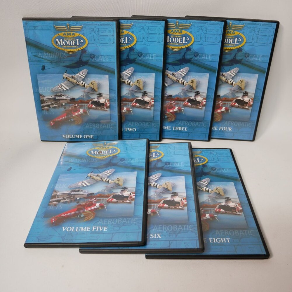 Set Of AMA Ultimate Model Aerobatics DVDs Vol. 1-6, 8 TESTED